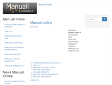 Tablet Screenshot of manuali.clickstore.it